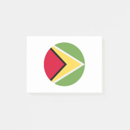 Notas Post-it® Bandera de Guyana