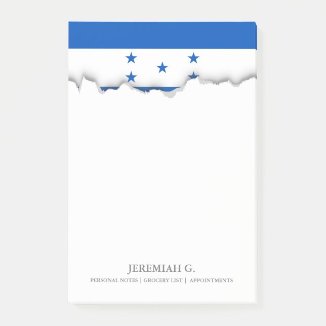 Notas Post-it® Bandera de Honduras (Anverso)