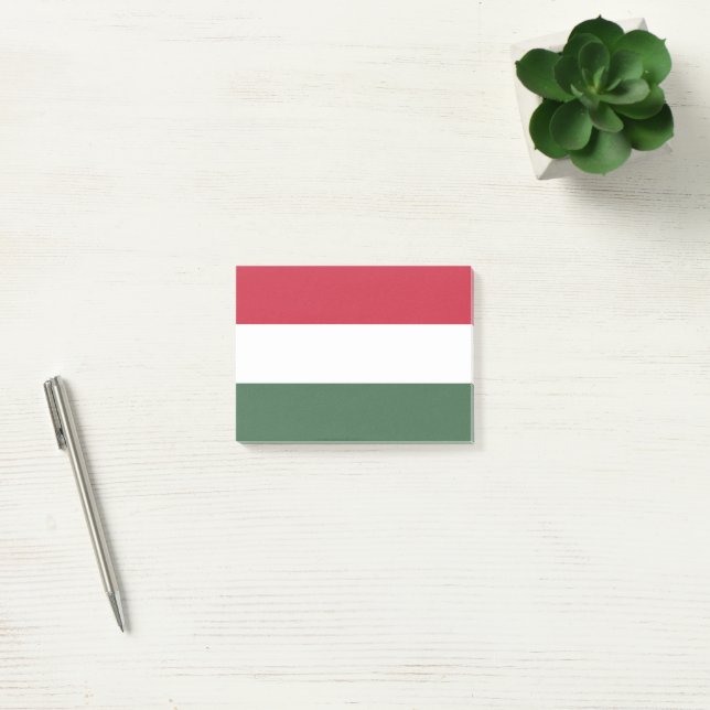 Notas Post-it® Bandera de Hungría (Oficina)