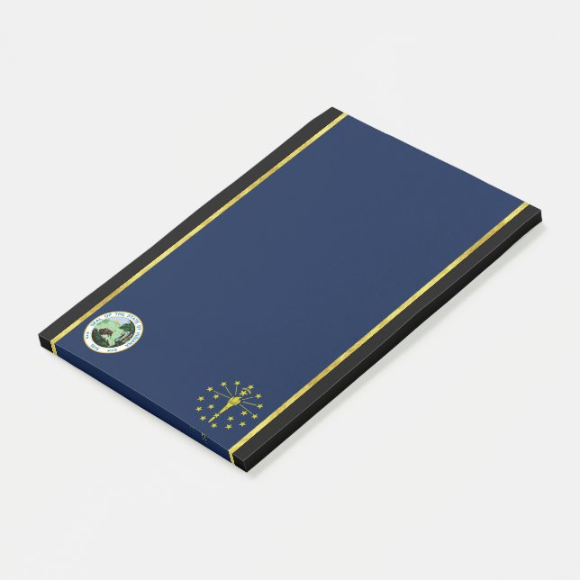 Notas Post-it® Bandera de Indiana (En perspectiva)