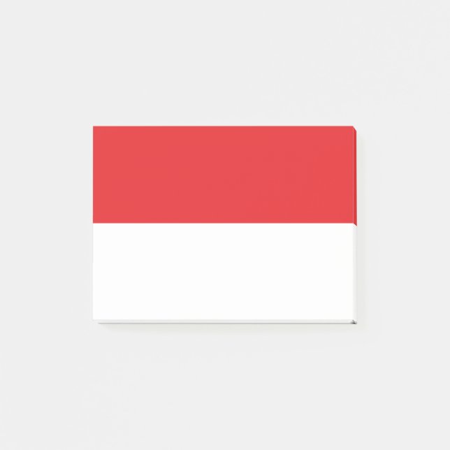 Notas Post-it® Bandera de Indonesia (Anverso)