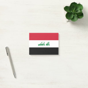 Notas Post-it® Bandera de Iraq
