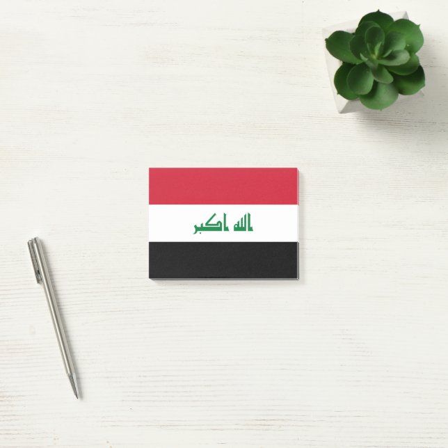 Notas Post-it® Bandera de Iraq (Oficina)
