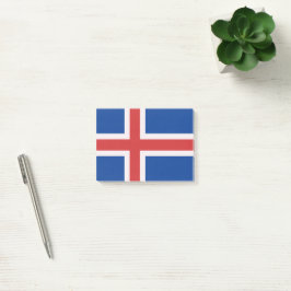 Notas Post-it® Bandera de Islandia