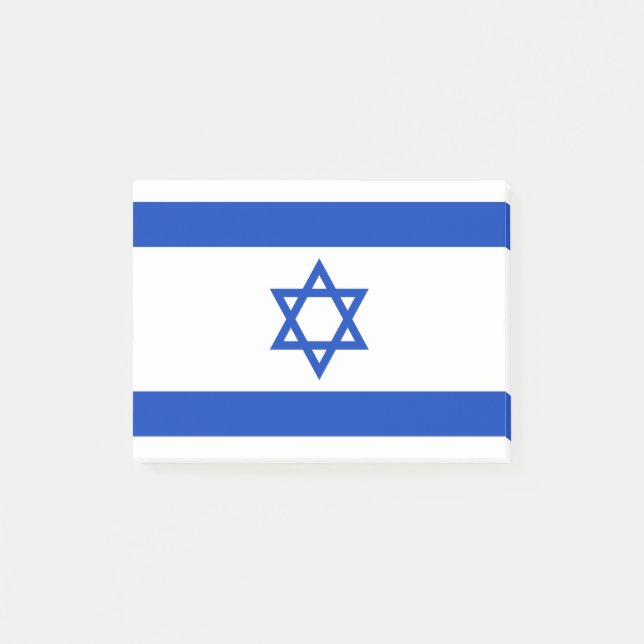 Notas Post-it® Bandera de Israel (Anverso)