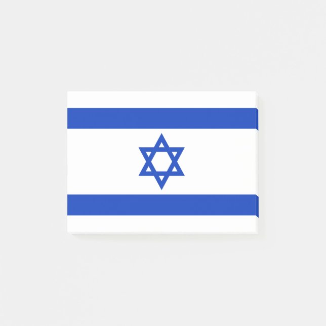 Notas Post-it® Bandera de Israel (Anverso)
