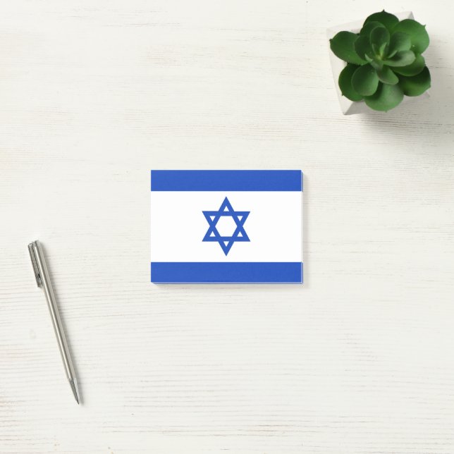 Notas Post-it® Bandera de Israel (Oficina)