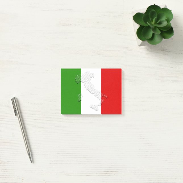 Notas Post-it® Bandera de Italia (Oficina)