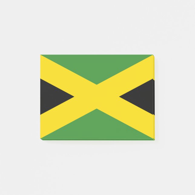 Notas Post-it® Bandera de Jamaica (Anverso)