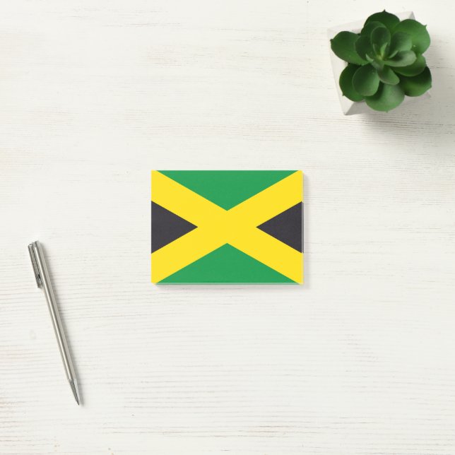 Notas Post-it® Bandera de Jamaica (Oficina)