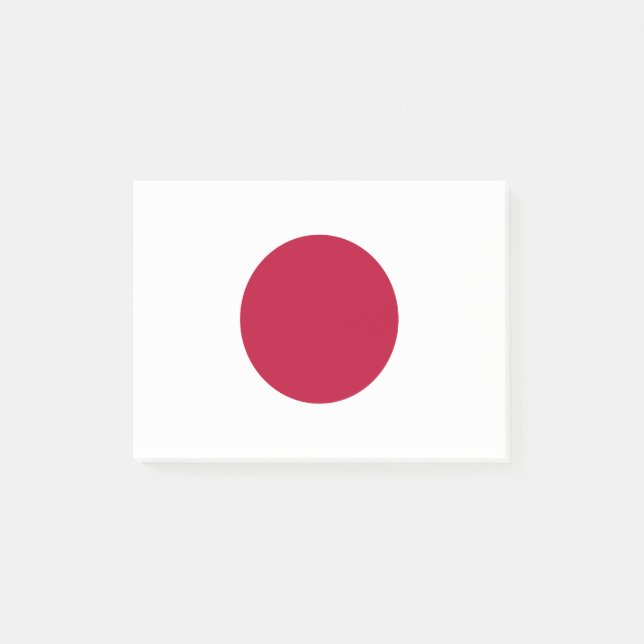 Notas Post-it® Bandera de Japón (Anverso)