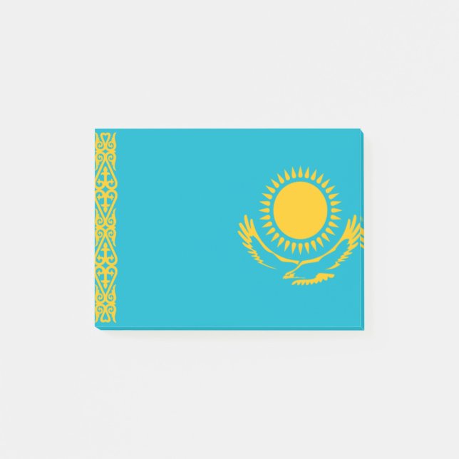 Notas Post-it® Bandera de Kazajistán Post-it® Notes (Anverso)