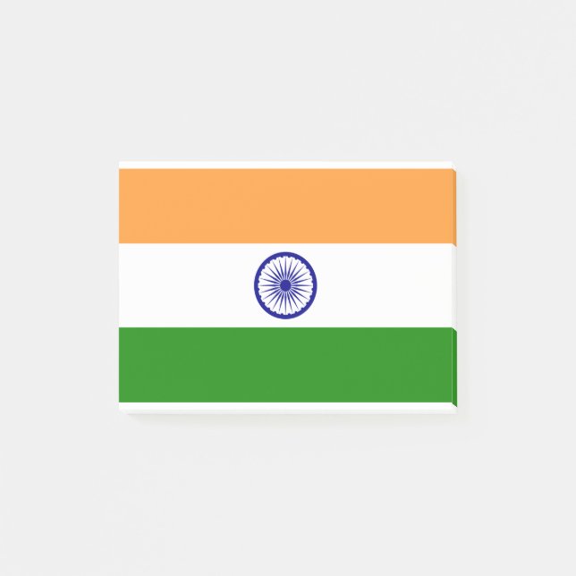 Notas Post-it® Bandera de la India (Anverso)