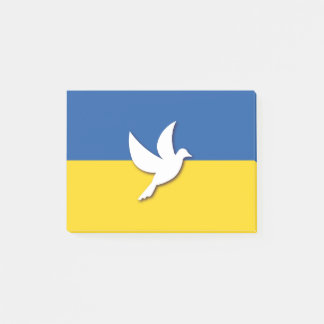 Notas Post-it® Bandera de la unidad de paz de Ucrania