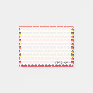 Notas Post-it® Bandera de las emojis de Alemania