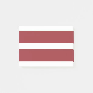 Notas Post-it® Bandera de Letonia