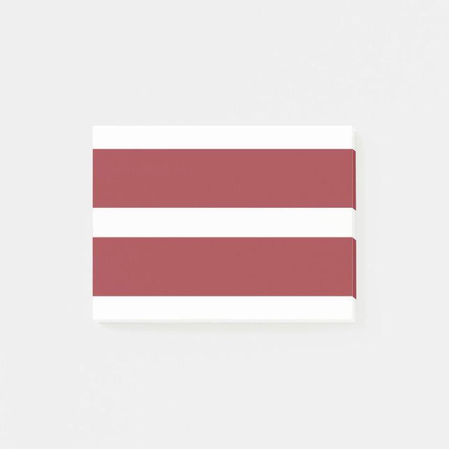 Notas Post-it® Bandera de Letonia (Anverso)