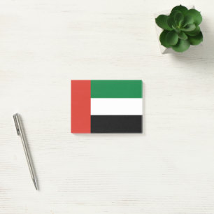 Notas Post-it® Bandera de los Emiratos Árabes Unidos
