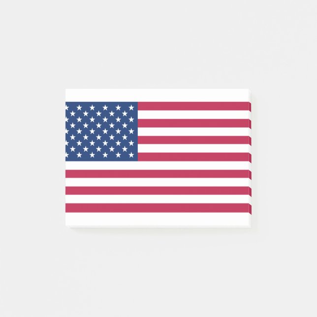 Notas Post-it® Bandera De Los Estados Unidos (Anverso)