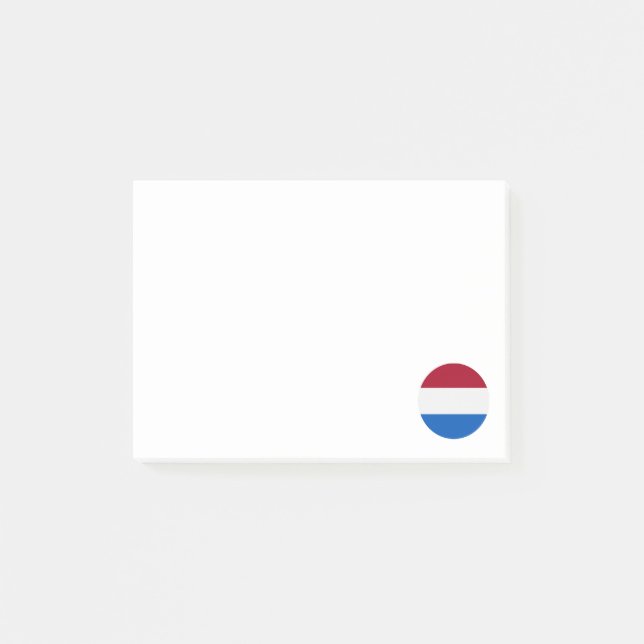 Notas Post-it® Bandera de los Países Bajos (Anverso)