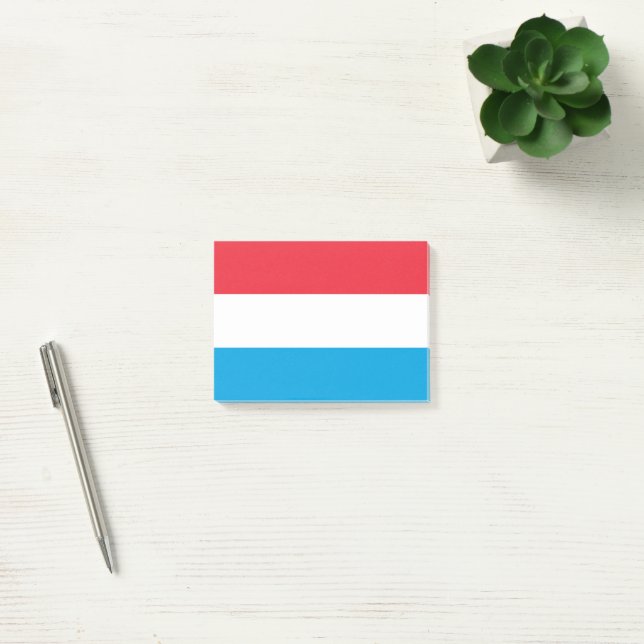 Notas Post-it® Bandera de Luxemburgo (Oficina)