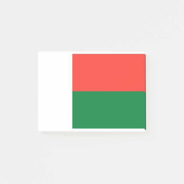 Notas Post-it® Bandera de Madagascar (Anverso)