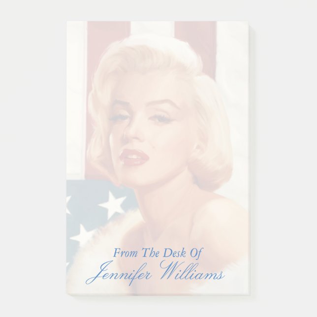 Notas Post-it® Bandera de Marilyn (Anverso)