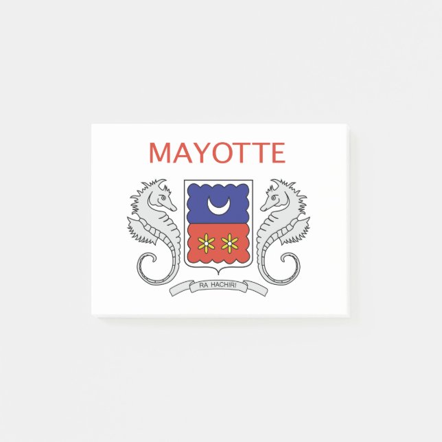 Notas Post-it® Bandera de Mayotte (Anverso)