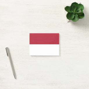 Notas Post-it® Bandera de Mónaco