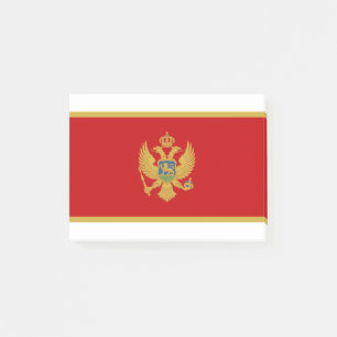 Notas Post-it® Bandera de Montenegro