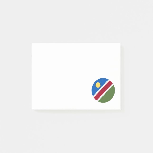 Notas Post-it® Bandera de Namibia (Anverso)