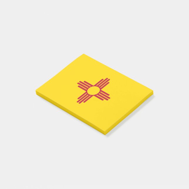 Notas Post-it® Bandera de New México (En perspectiva)