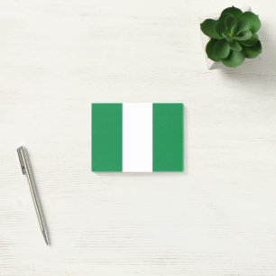 Notas Post-it® Bandera de Nigeria