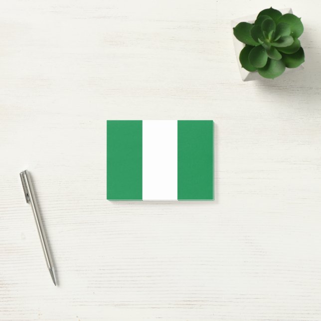 Notas Post-it® Bandera de Nigeria (Oficina)