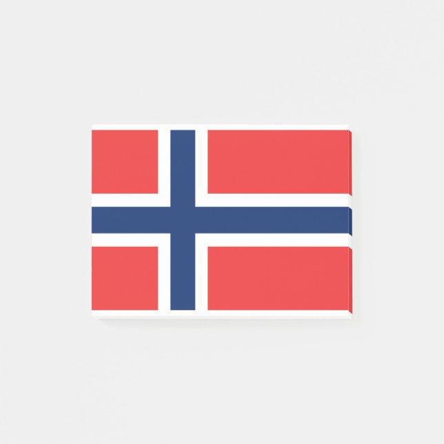 Notas Post-it® Bandera de Noruega (Anverso)