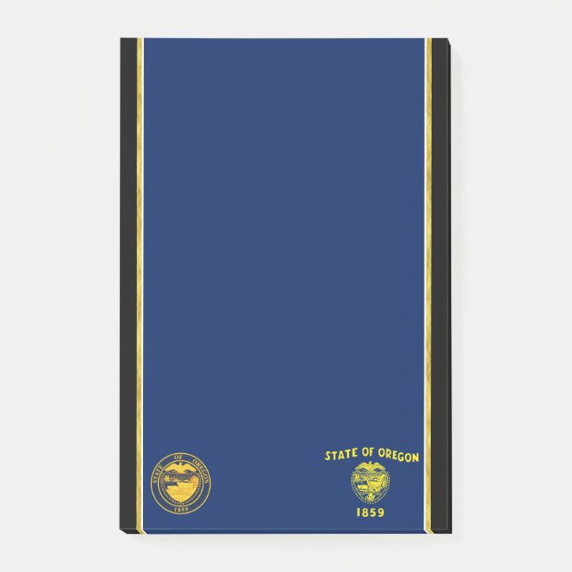 Notas Post-it® Bandera de Oregon (Anverso)