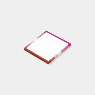 Notas Post-it® Bandera de Orgullo Lésbico (Origen)