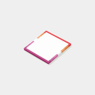 Notas Post-it® Bandera de orgullo lésbico WLW