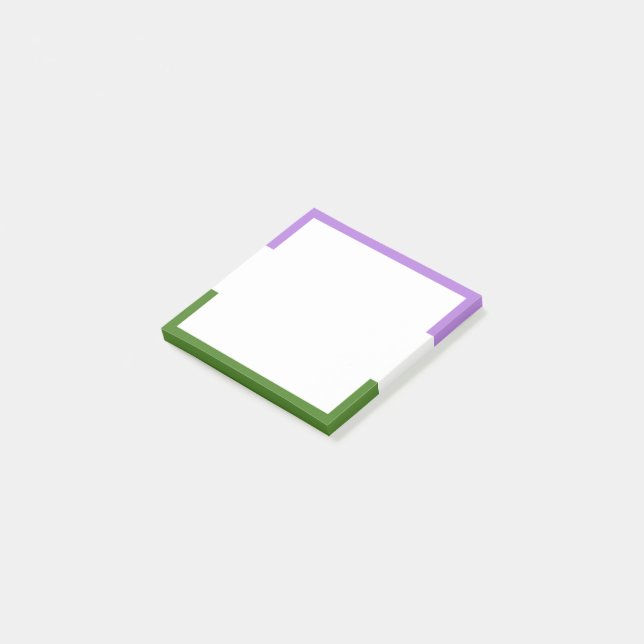 Notas Post-it® Bandera de Orgullo Queer (En perspectiva)