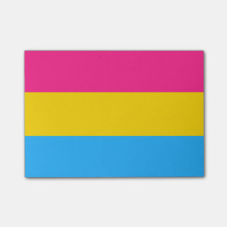 Notas Post-it® Bandera de Pansexualidad