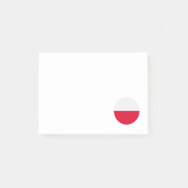 Notas Post-it® Bandera de Polonia