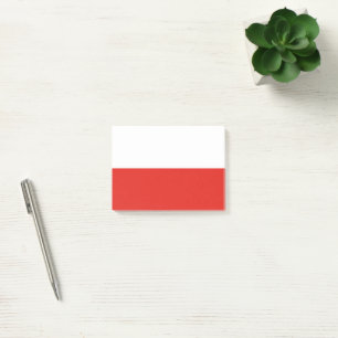Notas Post-it® Bandera de Polonia