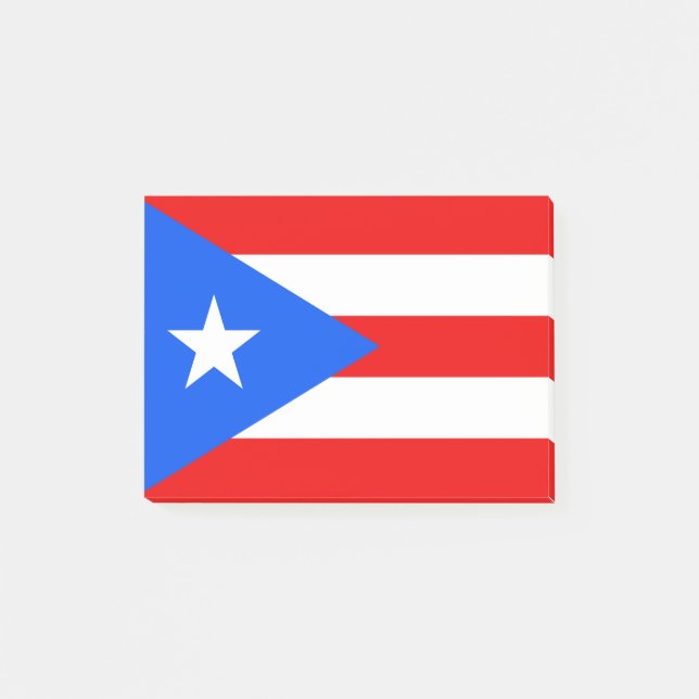 Notas Post-it® Bandera de Puerto Rico (Anverso)