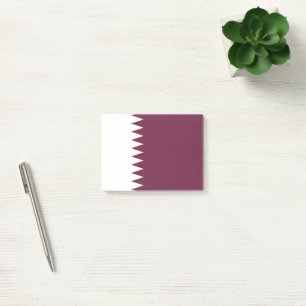 Notas Post-it® Bandera de Qatar