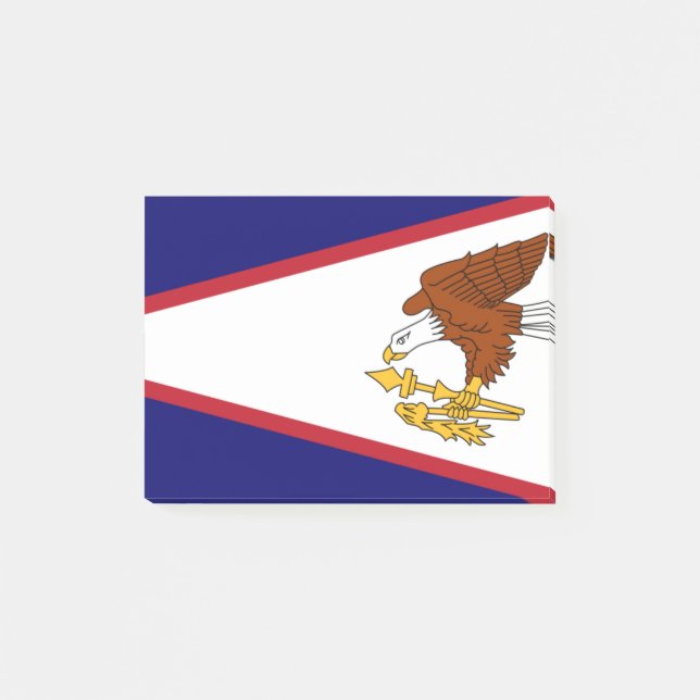 Notas Post-it® Bandera de Samoa Americana Post-it® Notes (Anverso)