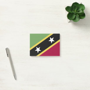 Notas Post-it® bandera de San Cristóbal y Nieves