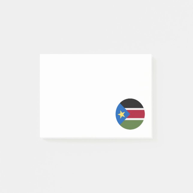 Notas Post-it® Bandera de Sudán del Sur (Anverso)