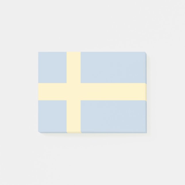 Notas Post-it® Bandera de Suecia (Anverso)