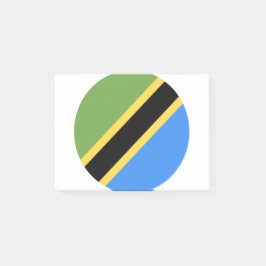 Notas Post-it® Bandera de Tanzania