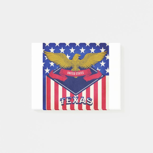 Notas Post-it® Bandera de Texas EE. UU. (Anverso)